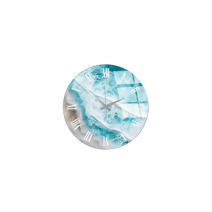 Wallity Reloj de pared decorativo de cristal Multicolor 40 cm
